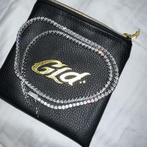 Diamond Tennis necklace in white gold (3mm) 20” length from GLD Shop.